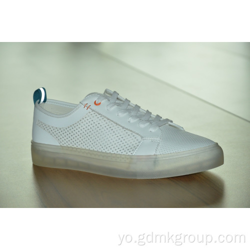 Women&#39;s Alawọ breathable Inner Heighten White Shoes